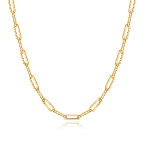 Collier chaîne de carton en or sur argent, le cadeau idéal pour femmes