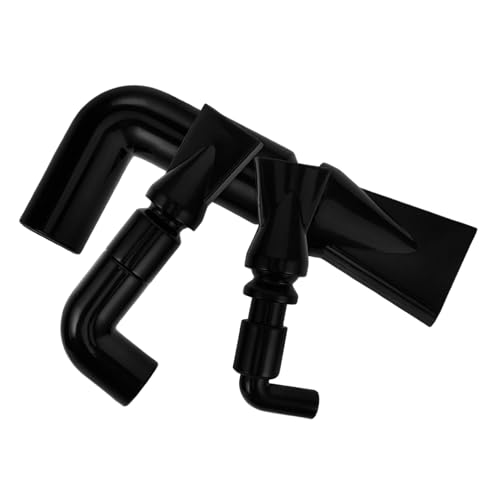 CIYODO 3個 水槽のダックビル 水槽用パーツ PVCノズル 水槽装飾 水槽用ホース 屋外用給水ホースノズル 水族館の水出口ノズル 小型ウォーターポンプノズル 配管継手 塩ビ Black