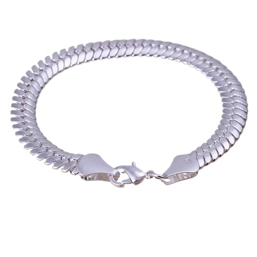 925 Sterling Silver Noble Nice Chain Solid Bracelet For Women Men Charms Party Gift Wedding Fashion Jewelry