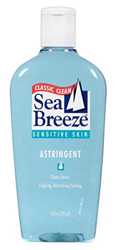 Sea Breeze Skin-Balancing Toner - Pore Cleanse and Hydrating Toner - Facial Toner with Hyaluronic Acid, Niacinamide, Witch Hazel - No Alcohol - 10 oz