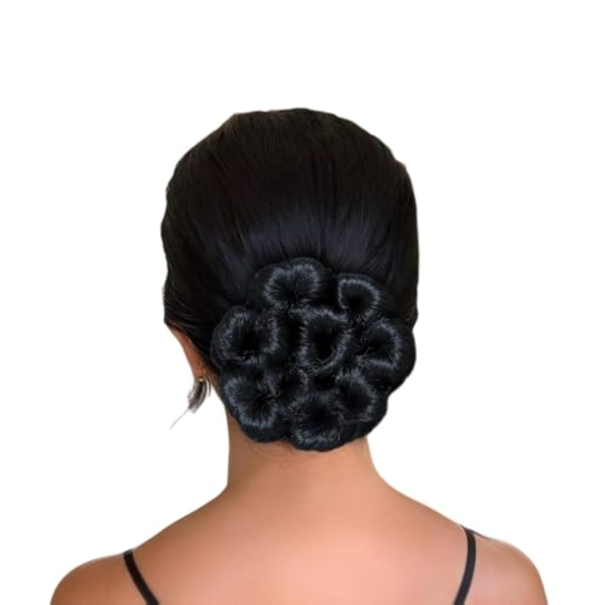 Rafall Juda Bun Dory Messy Hair Extension with Elastic Rubber, Black