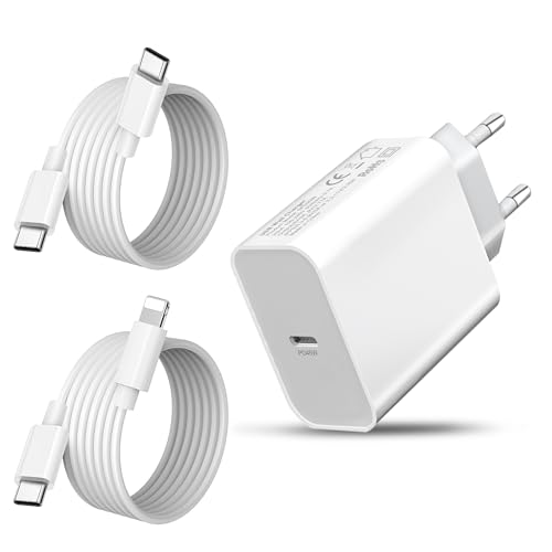 45W Caricatore iPhone,USB C Caricabatterie e Cavo per Apple iPad Pro 12.9 11 10.2 9.7,Air 2 3 4 5,iPad 10th 11th 2020 2021 2022 2024,Mini 3/4/5/6,iPhone 17 15 16 14 13 12 Pro Max Presa Ricarica Rapida