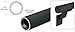 CRL ARHR15BL 241" Matte Black Quick Connect 1-1/2" Diameter Aluminum Hand Rail