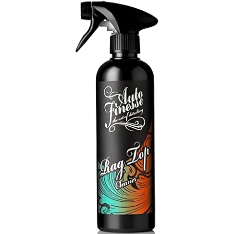 Auto Finesse Rag Top Hood Cleaner 500ml Deep Cleaning Shampoo For Fabric Roof Tops Removes Ground In Dirt, Road Grime, Mould And Moss Cover