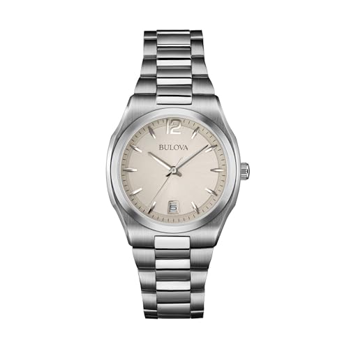 Bulova Surveyor montre femme 96M126 acier inoxydable cadran épuré argenté