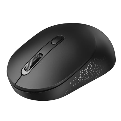 TECKNET Bluetooth Maus, Kabellose Maus(BT5.2/3.0 & 2.4G), Leise Computermaus Tragbare, Optischer Maussensor mit 1600 DPI, Funkmaus Kompatibel mit PC Mac Laptop iPad, 18 Monate Batterielaufzeit