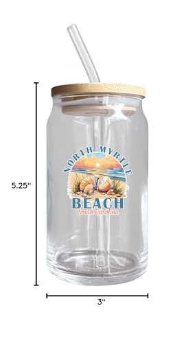 Vaso diseño lata cerveza 12 oz North Myrtle Beach miniatura 5