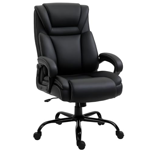 Image of Vinsetto Big and Tall 400lbs Executive Office Chair with Wide Seat Black