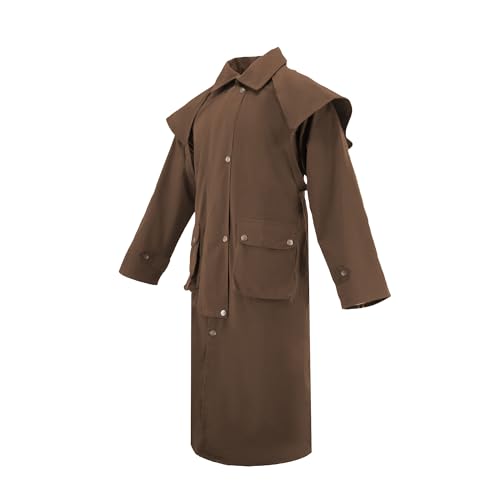 Image of RESISTANCE Premium Oilskin Duster Coat Waterproof Cotton Unisex Cowboy Cowgirl Western Workwear
