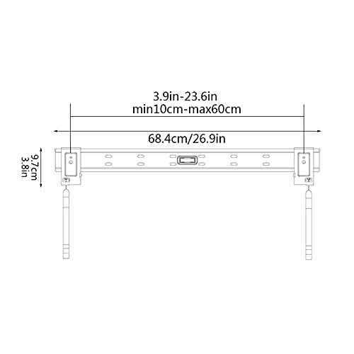 Support de montage TV fixe à profil bas pour éviter les chutes d'écrans de 37-70 pouces - 3