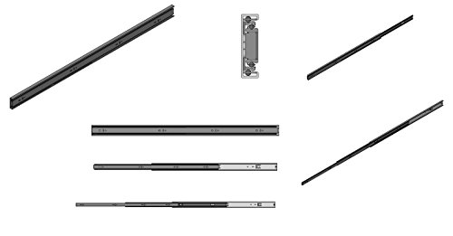 Firgelli Automations Full Extension Ball Bearing Drawer Slides 400 Lb Capacity (34") #TOP3