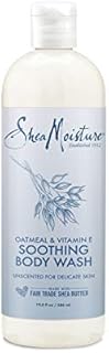 SheaMoisture Soothing Body Wash for Delicate Skin Oatmeal and Vitamin E Cruelty Free Skin Care, Made with Fair Trade Shea Butter 19.8 oz