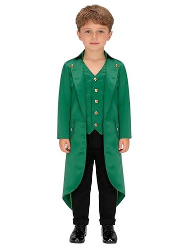 Disfraz infantil steampunk chaqueta cola vampiro miniatura 1