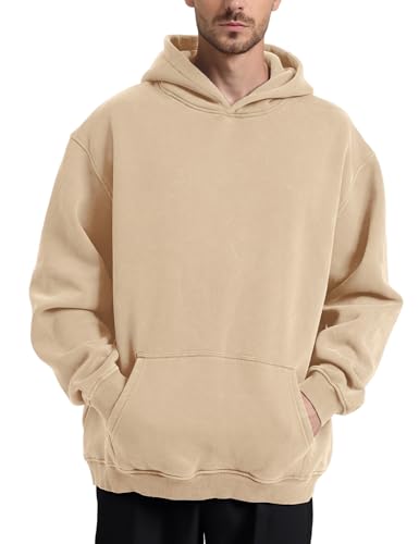 Image of Hatant Oversized Hoodie Sweatshirts for Men Couples Heavyweight Hoodies Pullover Vintage Mens Acid Wash Sweaters Clothes 2026