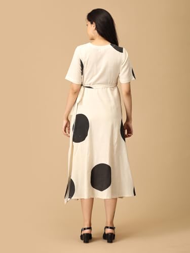 Image of The Mom Store Maternity and Nursing Wrap Dress for New Mom | Pre and Post Pregnancy Wear for Womens | Trendy Stylish Printed Friendly Dresses for Women | Comfortable