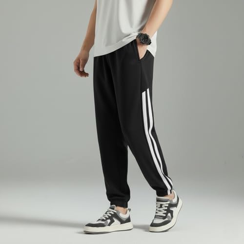 Image of dockstreet Loose fit Elastic Cinch Bottom Joggers /Loose fit, Easy Travelling Style Lowers /Trekking, Plane Hopping,Relaxed Casual Lounge Pants for Men