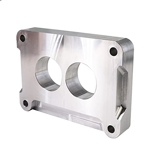 Tektall Intake Manifold Adapter For Cfm 4412 500 350 2-Barrel Spacer Race Car Oval Track Alloy Durable #TOP4