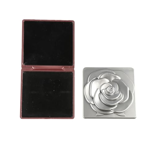 Rose Pocket Mirror, 3PCS Espejo de Maquillaje Plegable Cuadrado miniatura 4