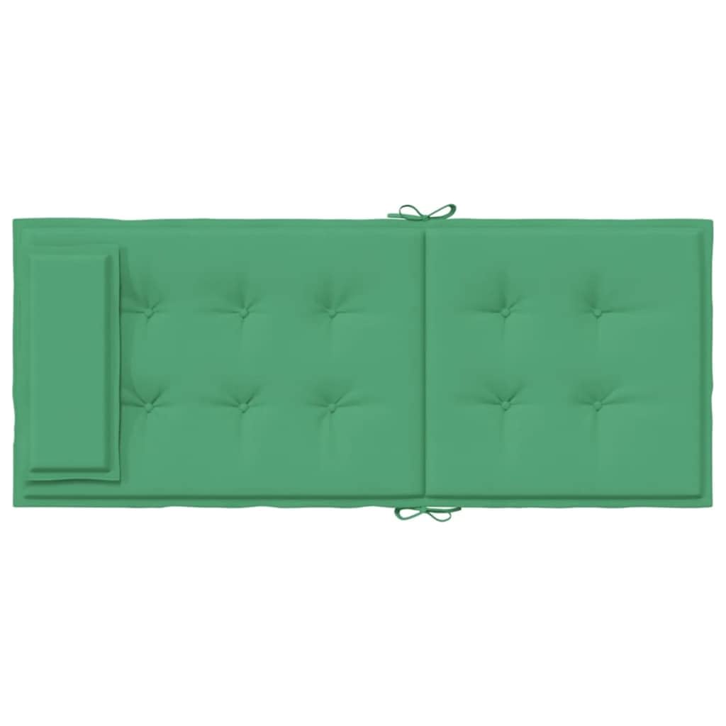 vidaXL Cuscini per Sedia con Schienale Alto 2 pz Verde Tessuto Oxford