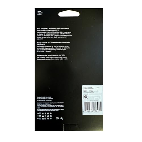 Nike NSW Classic Dri-FIt Hood Balaclava - Cinza fumê / Branco - OSFM, Preto, Tamanho Único