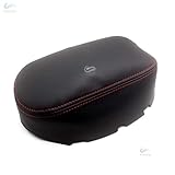 Auto Microfiber Leather Center Console Armrest Lid Box Pad Surface Protector for Toyota Corolla 2007 2008 2009 2010 2011 2012 2013 Black With red Thread Replacement