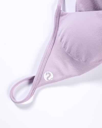 Image of AUROLA Influence Strappy Bra Sports Bras for Women, Backless Padded Impact Strappy Bra Workout Gym Yoga with Removable Cups