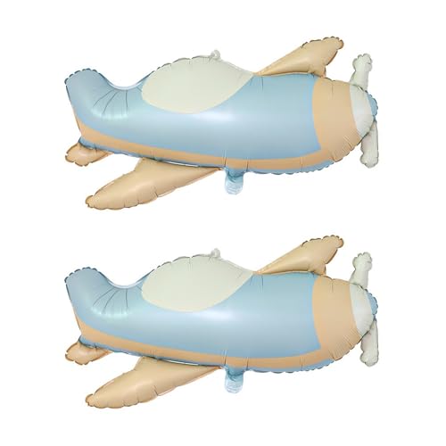 Balões de avião, 2 unidades, balões de avião mate, grandes e bonitos, decoração de caricatura para meninos e meninas, decoração de festa de aniversário