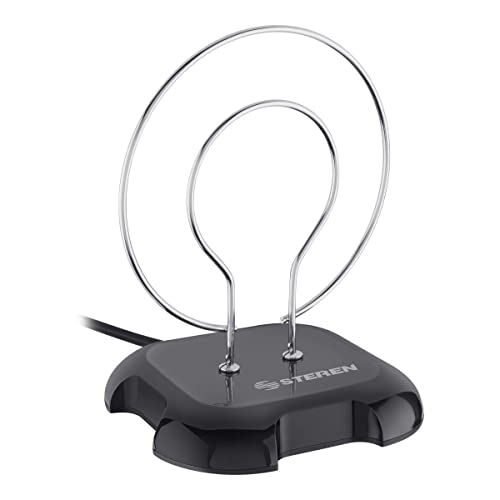 STEREN Mini Antena UHF HD Doble Aro para una Mejor Recpeción 10-304