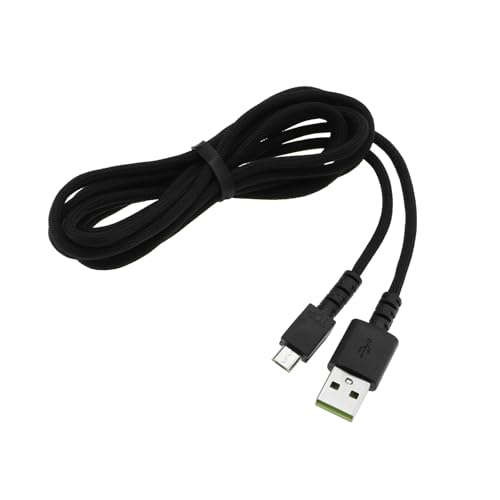 Create idea Cable de Carga para Mouse Trenzado de Nailon Cable Cargador USB Inalámbrico de 189,5cm Compatible con Razer Naga Pro 20000 DPl Compatible con DeathAdder V2 Pro