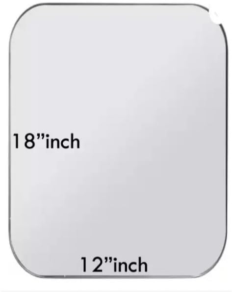 Image of CDM Elegant 12x18 Frameless Wall Mirror - Crystal-Clear Reflection - No Frame for Seamless Appearance, Ideal for Small Rooms and Tight Spaces