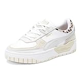 PUMA Womens Cali Dream Animalia Leopard Print Lace Up Sneakers Shoes Casual - White - Size 8 M