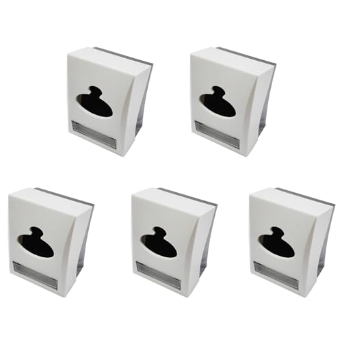Soporte de rollo de papel para hotel pack de 5 portarrollos de acero para baños 2