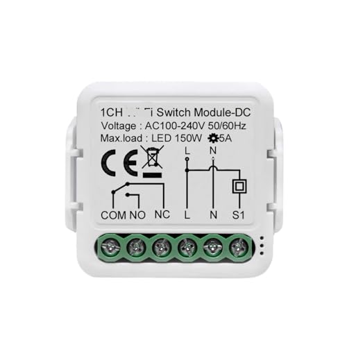 Relé disyuntor modular DC 12V 24V y AC 100V 240V para cuadros eléctricos