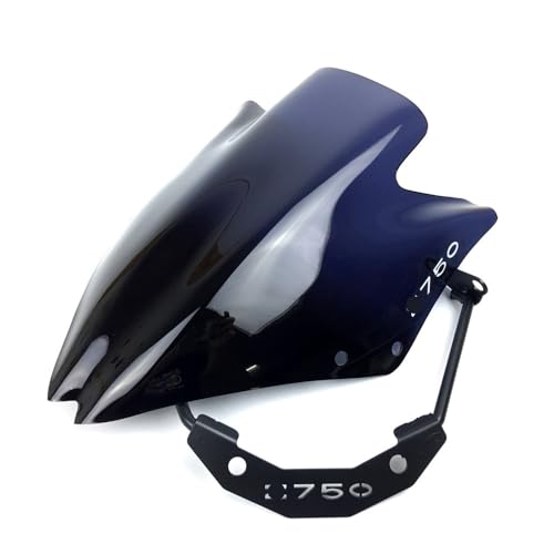 Pare-Brise de Moto pour Z750 et Z750R 2007-2012 Déflecteur de Vent Avant Noir