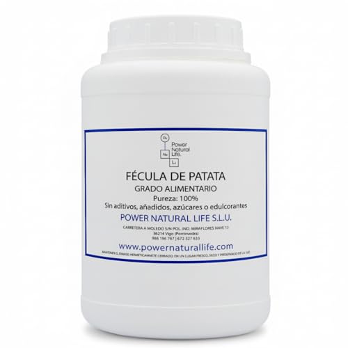 Fécula de Patata 1kg - Grado Alimentario - Envase Polietileno - Para Repostería, Espesante y Elaboración de Alimentos Sin Gluten
