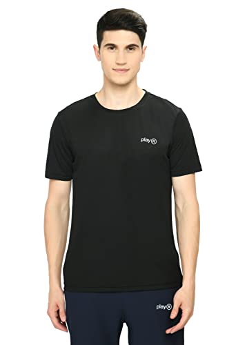 Image of playR Men Adult Core Run Tee - Activewear DRIVENT Lightweight Breathable T-Shirt for Men, Sports Tee for Gym, Running, Workout, Training, Fitness & Casual Everyday Wear Comfort - All-Season