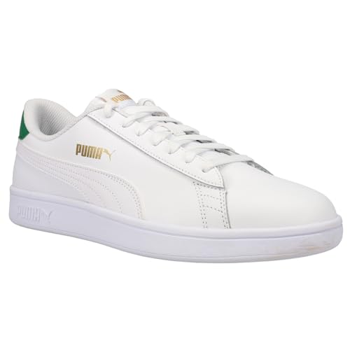 PUMA Mens Smash V2 Leather Lace Up Sneakers Shoes Casual - White2