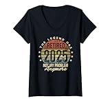Photo Gallery donna retired 2025 not my problem anymore retirement gifts men dad maglietta con collo a v Photo Gallery donna retired 2025 not my problem anymore retirement gifts men dad maglietta con collo a v