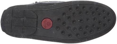 Marc Joseph New York Unisex-Kid's Leather Ankle Boot Embroidered Star Detail Loafer, Black Nappa, 5.5 M US Little Kid | Image 3