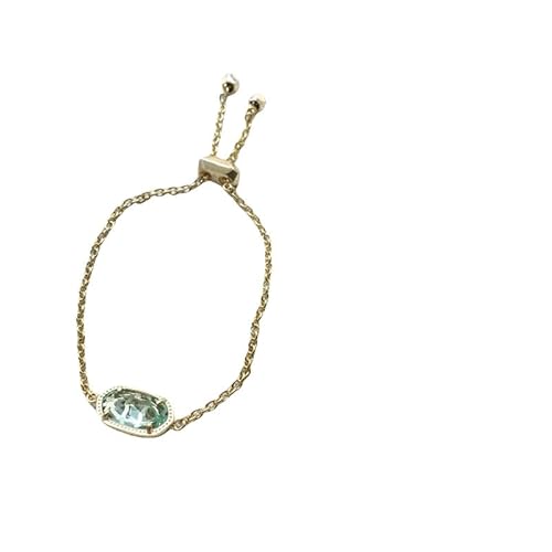 FKONGD Bracelet Pierre Naturelle Homme, Bracelet En Cristal De Pierre Précieuse Naturelle, Bracelet En Cristal De Quartz À Facettes En Verre Bleu Clair, Bracelet Reiki À Chaîne Réglable, Bracelets En