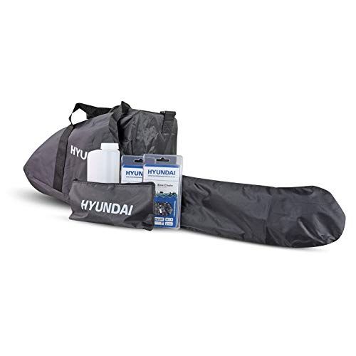 Hyundai HYC6220 62cc Petrol Chainsaw 20 Inch Cutting Bar Includes 2 Chains, Chain Saw Carry Bag, Chain File & 2 Stroke Fuel Mixing Bottle, Cordless Garden Tools. Blue 4 Hyundai HYC6220 62cc Petrol Chainsaw 20 Inch Cutting Bar Includes 2 Chains, Chain Saw Carry Bag, Chain File & 2 Stroke Fuel Mixing Bottle, Cordless Garden Tools. Blue - Image 4