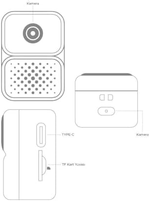 Torima CMR-36 Siyah Mini Anahtarlık Dijital 480P Video Fotoğraf Makinesi Kamera - Görsel 4