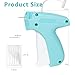Stitch Tag Gun for Clothes,Mini Stitch Gun No-Sew,Price Tagging Gun,Handheld Hem Gun for Clothing,Fabric Stapler,Quick Sticky Fixer,Temporary Sewing Gun,6 Needle,2000 Fasteners(Black+White)-Blue