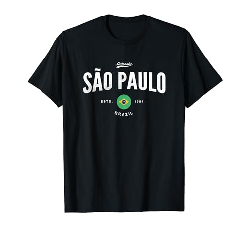 Sao Paulo Brasil Vintage São Paulo Brasil Paulista Camiseta