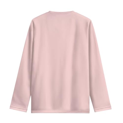 Image of Girls Long Sleeve T Shirt Cute Cartoon Crewneck Shirt for Kids 3-16Y Fall Winter Clothes