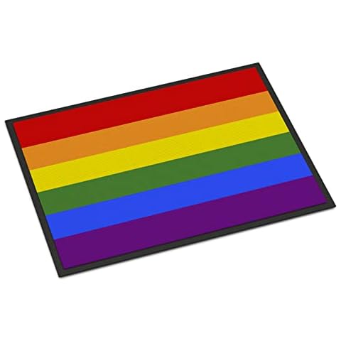 Caroline's Treasures CK7992MAT Gay Pride Door Mat, Indoor Rug or Outdoor Welcome Mat 18x27 Doormat, 27" L x 18" W, Multicolor Cover