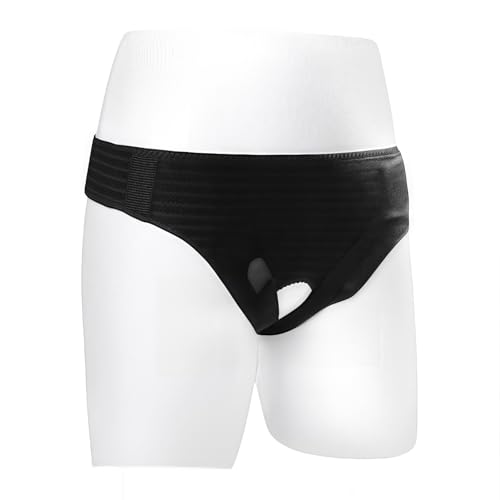 LIMENQIN Cinturón De Sujeción para Hernia, Cinturón para Hernia Abdominal Masculino para Uso Postoperatorio, Tejido Transpirable Y Cómodo con 4 Bolsillos Elásticos Extraíbles(M)