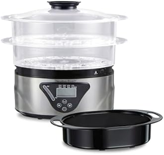 Hamilton Beach 37530C Digital Steamer, 5.5 quart, Multicolor