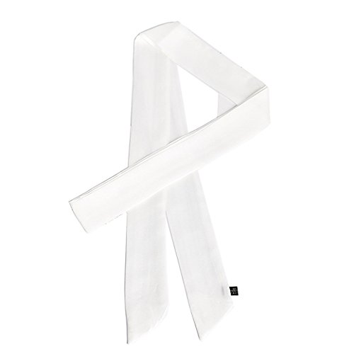 Long Thin Chiffon Silk-like Scarf - Skinny Neck Tie Waist Belt for Women Girls, 78.0 inch