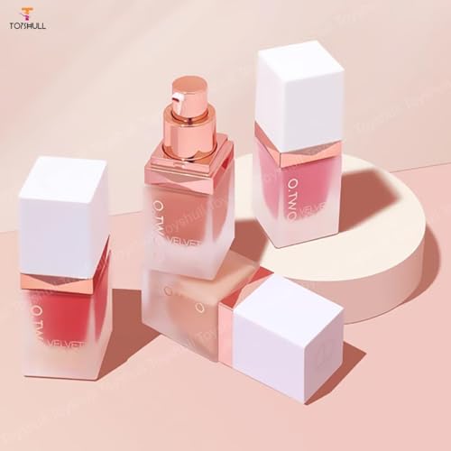 TOYSHULL O.TWO.O Liquid Blusher: Shade 1 - Pink Purple, Intense Pigmentation, Waterproof, Long-Lasting, Easy To Apply Makeup Blush, girls make up, glow up, gift - 15g... - Image 5